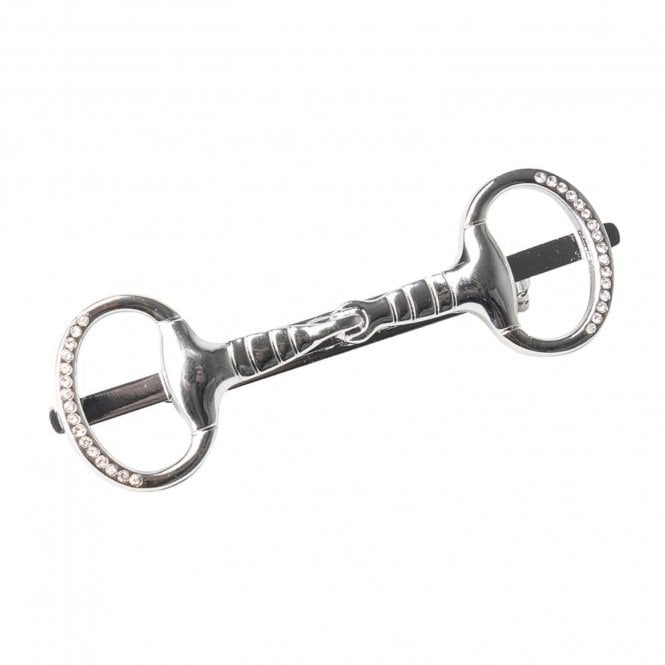 Supreme Products  Glitz & Glam Horse Bit Tie Pin - Gold/Silver