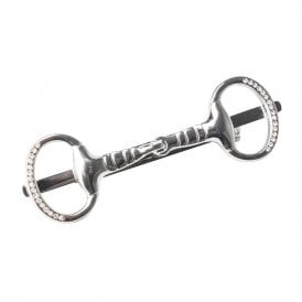 Supreme Products Glitz & Glam Horse Bit Tie Pin - Gold/Silver