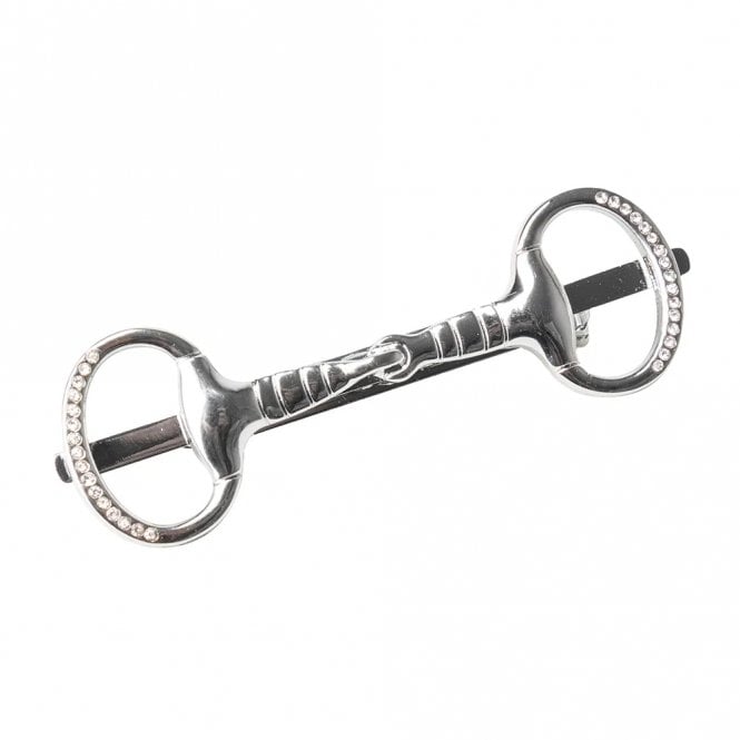 Supreme Products  Glitz & Glam Horse Bit Tie Pin - Silver/Silver
