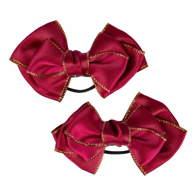Supreme Products  Picture Perfect Hair Bows - Burgundy/Gold