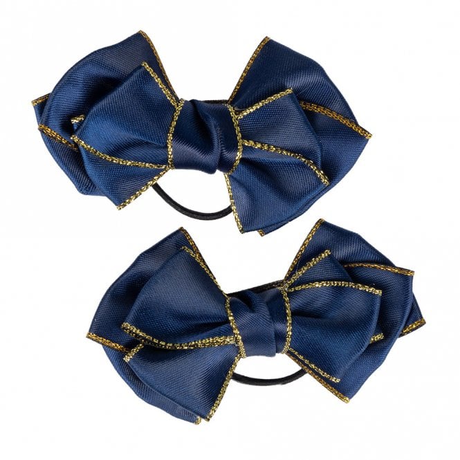 Supreme Products  Picture Perfect Hair Bows - Navy/Gold