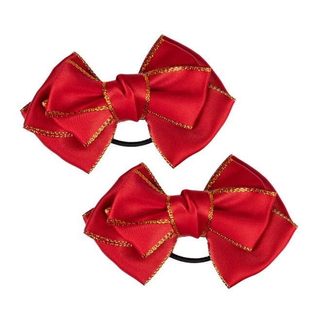 Supreme Products  Picture Perfect Hair Bows - Red/Gold