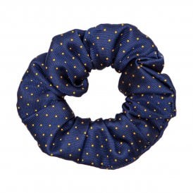 Supreme Products Show Scrunchie - Navy/Gold Spot