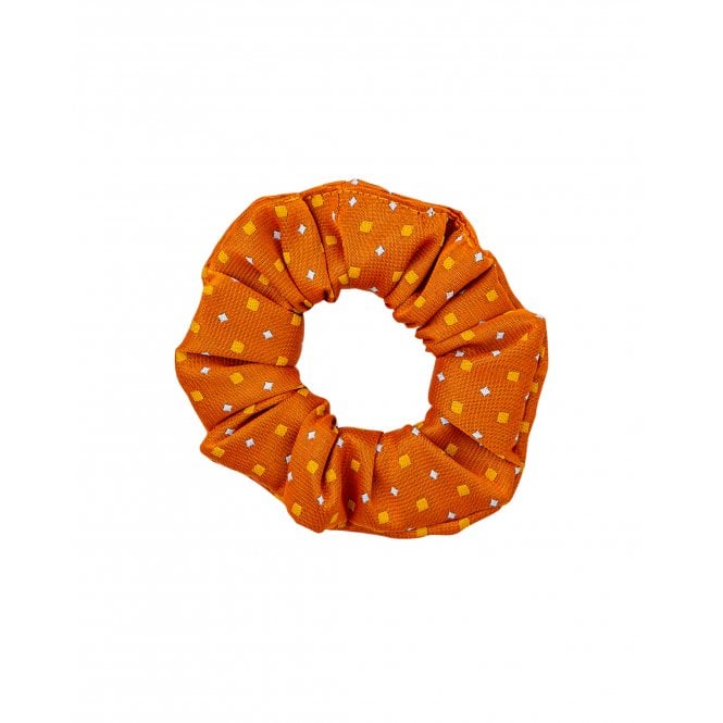 Supreme Products  Show Scrunchie - Orange/Gold Diamonds