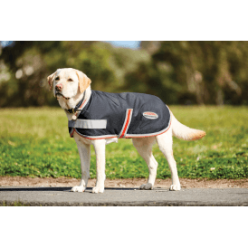 Weatherbeeta 1200D Therapy-Tec Dog Coat - Black/Silver/Red