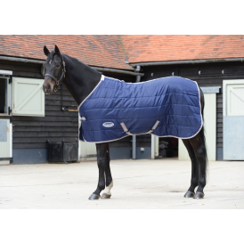 Weatherbeeta Comfitec 210D Channel Quilt Standard Neck Medium Lite - Navy/Silver/Red