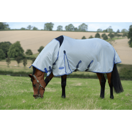 Weatherbeeta Comfitec Airflow II Combo Neck - Grey/Blue/Grey