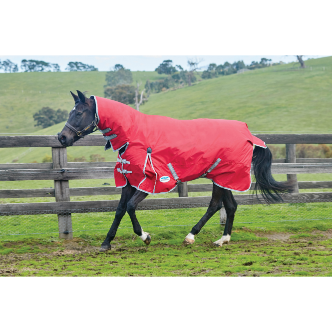 Weatherbeeta  Comfitec Classic Combo Neck Heavy - Red/Silver/Navy