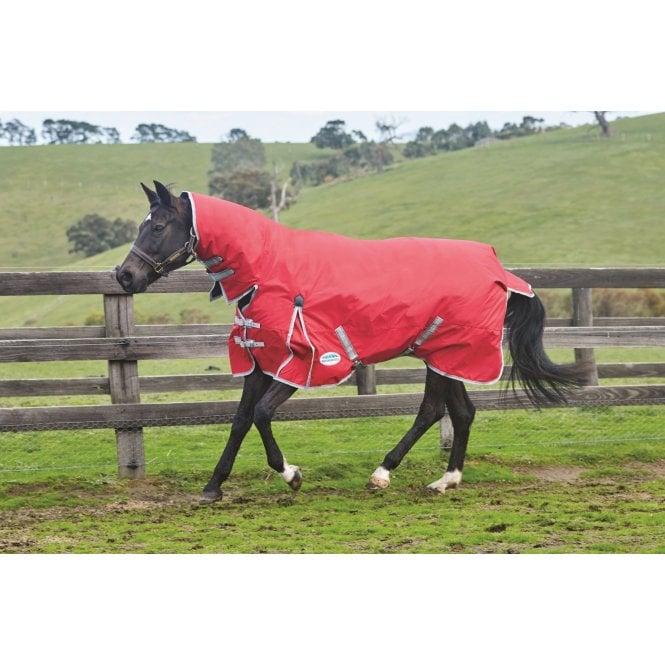 Weatherbeeta  Comfitec Classic Combo Neck Medium/Lite - Red/Silver/Navy