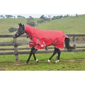 Weatherbeeta Comfitec Classic Combo Neck Medium/Lite - Red/Silver/Navy