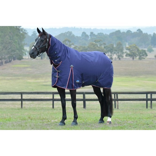 Weatherbeeta  Comfitec Essential 220g Turnout Combo Rug - Navy/Burgundy