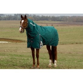 Weatherbeeta Comfitec Plus Dynamic 220g Detach-A-Neck Turnout Rug - Forest Green/Navy Blue