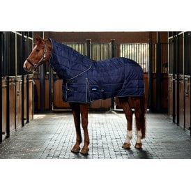 Weatherbeeta Comfitec PP Channel Quilt 220g Detach-A-Neck Stable Rug - Navy/Charcoal