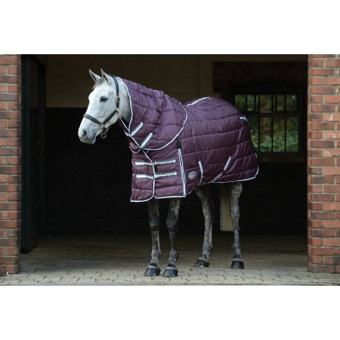 Weatherbeeta  Comfitec PP Channel Quilt II Detach-A-Neck Medium - Maroon/Grey/White