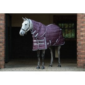 Weatherbeeta Comfitec PP Channel Quilt II Detach-A-Neck Medium - Maroon/Grey/White