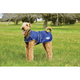 Weatherbeeta Comfitec Premier Free Parka Deluxe Dog Coat Medium - Dark Blue/Grey/White