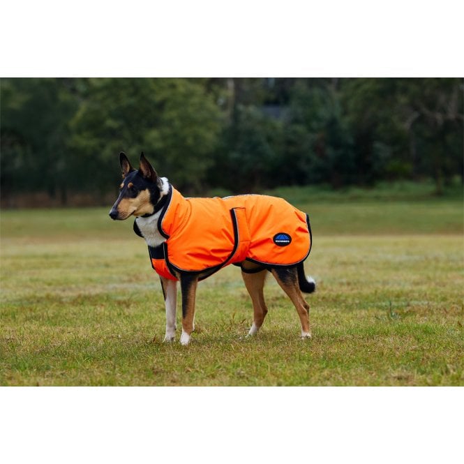 Weatherbeeta  Comfitec Reflective 300d Deluxe Showerproof Dog Coat - Orange