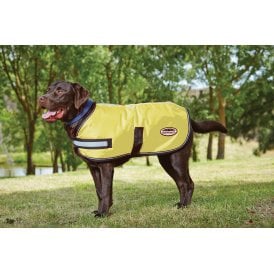 Weatherbeeta Comfitec Reflective Parka 300D Dog Coat - Yellow