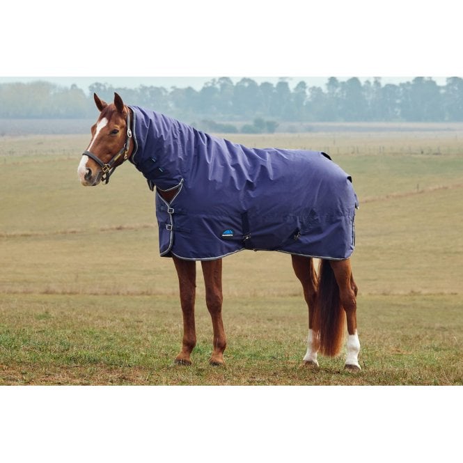 Weatherbeeta  Comfitec Tyro 50g Turnout Combo Neck Rug - Navy/Charcoal