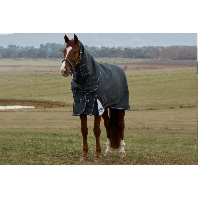 Weatherbeeta  Comfitec Ultra 220g Detach-A-Neck Turnout Rug - Charcoal
