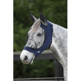 Weatherbeeta DELUXE Stretch Eye Saver With Ears - Navy/Black