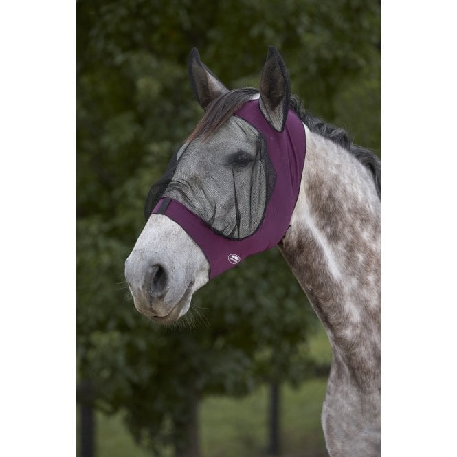 Weatherbeeta  DELUXE Stretch Eye Saver With Ears - Purple/Black