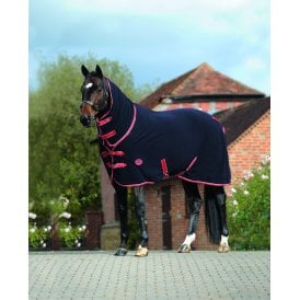 Weatherbeeta Fleece Cooler Combo Neck - Navy/Red/White