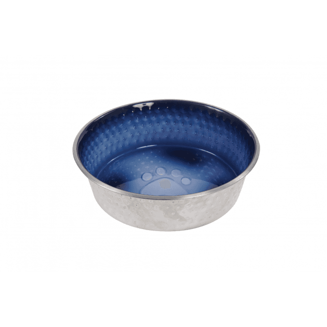 Weatherbeeta  Non-Slip Stainless Steel Shade Dog Bowl - Royal Blue