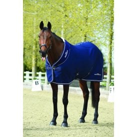 Weatherbeeta Opulence Show Sheet Standard Neck Rug - Navy/White