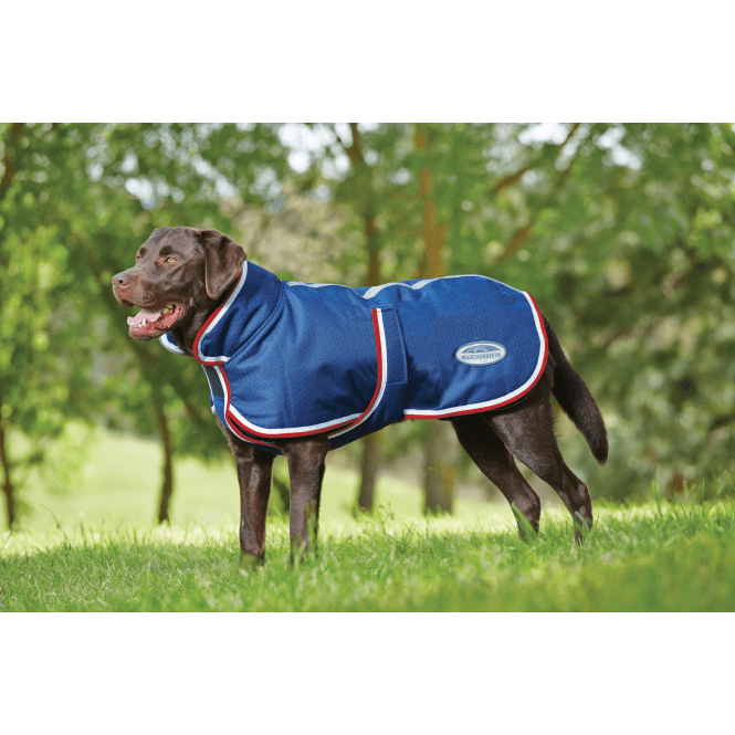 Weatherbeeta  Parka 1200D 220g Belly Flap Dog Rug - Navy/Red/White
