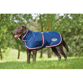 Weatherbeeta Parka 1200D 220g Belly Flap Dog Rug - Navy/Red/White
