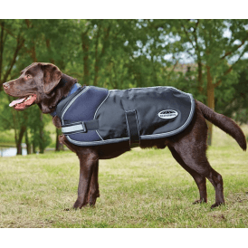 Weatherbeeta Parka 1680D Dog Rug/Dog Coat - Black/Silver