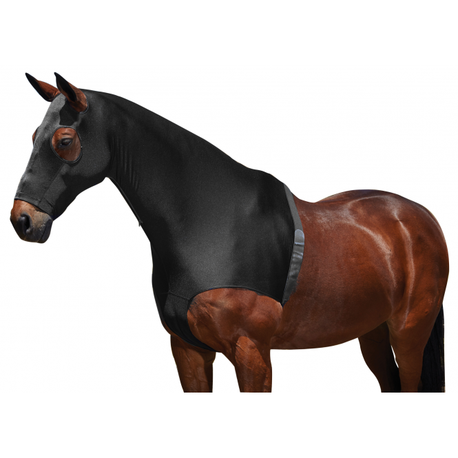 Weatherbeeta  Pony/Horse Stretch Hood With Zip - Black