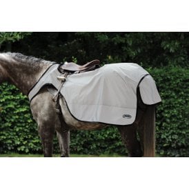 Weatherbeeta Reflective Wrap Around Exercise Sheet - Silver/Black