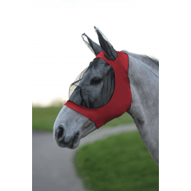 Weatherbeeta Stretch Eye Saver With Ears - Red/Black