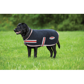Weatherbeeta Therapy-Tec Dog Coat - Black/Silver/Red
