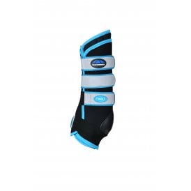 Weatherbeeta Therapy-Tec Stable Boot Wraps - Black/Blue